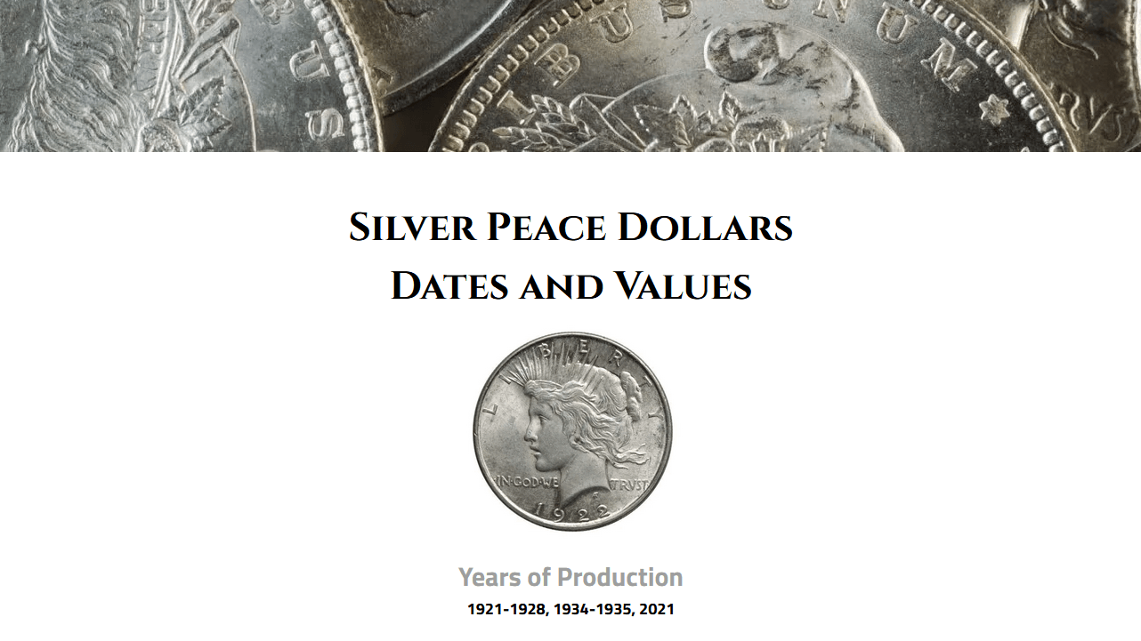 Peace Dollar Key Dates & Values (1921-1928)